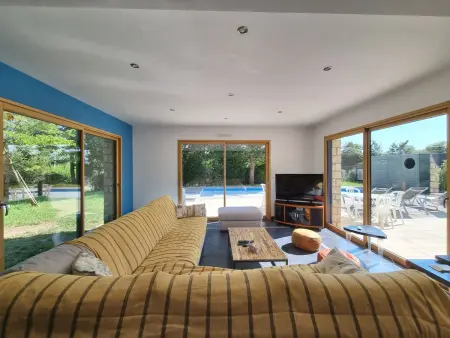 Maison Moderne 11 Pers, Piscine Chauffée, Animaux Admis, Le Tour du Parc - Photo 6