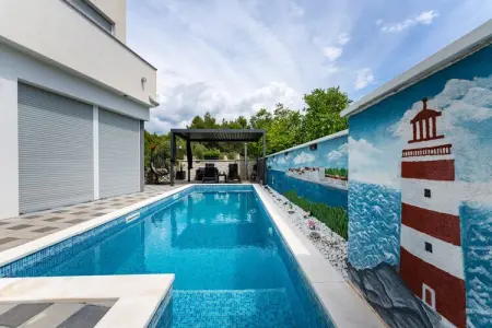 Apartment Nikita with private pool, Appartement avec piscine près la plage de Zaboric - Photo 14