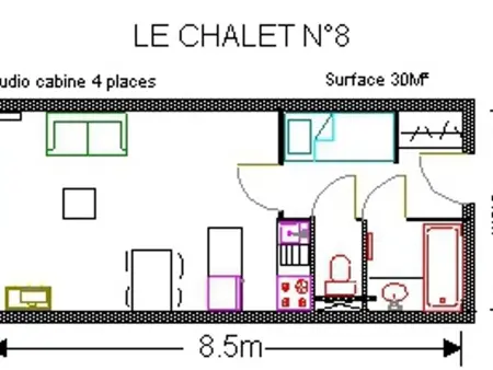 Gourette Studio 4 pers, Vue Pistes, WIFI, Animaux admis - Photo 7