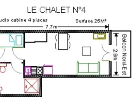 Studio 4 pers à Gourette avec Wifi et animaux acceptés - Photo 5
