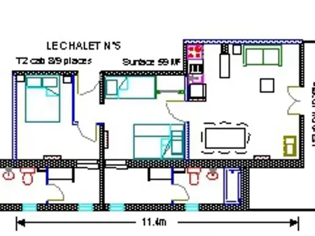 Appartement à Gourette - 9 pers, 59 m², Piscine, WIFI, Animaux admis - Photo 7