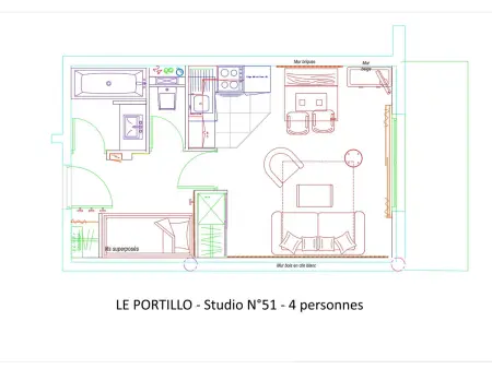 Gourette : Studio 4 pers avec animaux permis, draps inclus - Photo 8