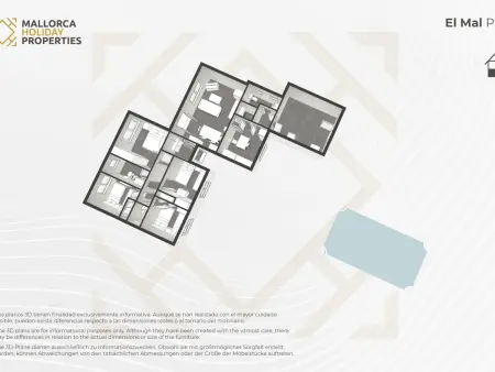 Villa charmante 4 chambres avec piscine privée à Alcudia - Photo 29
