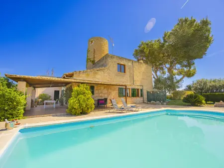 Villa pour 2 avec piscine privée et climatisation à Santa Margalida - Photo 15