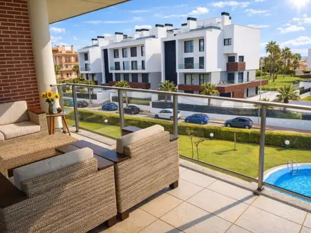 Appartement romantique à Oliva avec piscine commune et parking - Photo 1