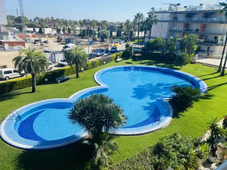 Appartement romantique à Oliva avec piscine commune et parking - Photo 18