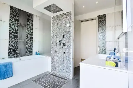 Résidence Villa D&rsquo;architecte Avec Piscine Chauff&eacute;e Pour 10 !, Villa à Mandelieu avec piscine chauffée - Photo 9