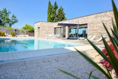 Résidence Villa D&rsquo;architecte Avec Piscine Chauff&eacute;e Pour 10 !, Villa à Mandelieu avec piscine chauffée - Photo 47