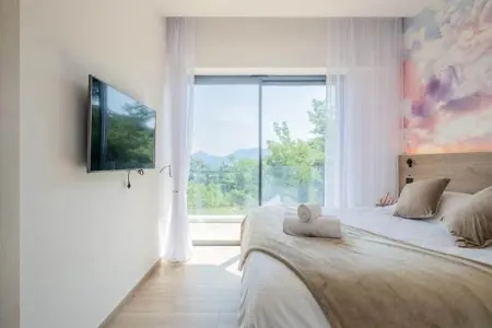 Résidence Maison D'architecte Avec Piscine Chauff&eacute;e & Sublime Vue Mer, Maison à Mandelieu avec piscine chauffée et vue - Photo 25