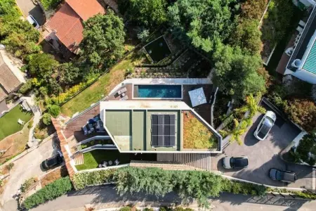 Résidence Maison D'architecte Avec Piscine Chauff&eacute;e & Sublime Vue Mer, Maison à Mandelieu avec piscine chauffée et vue - Photo 41