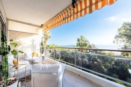 Résidence C&ocirc;te D&rsquo;azur, Vue Mer, Tennis, Plage, Appartement à Golfe-Juan avec vue sur la mer - Photo 15