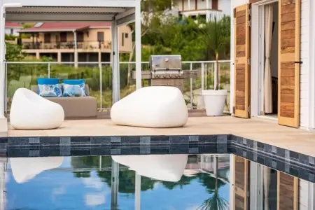 Villa Olina, Villa à Grand-Bourg avec Piscine & Vue - Photo 5