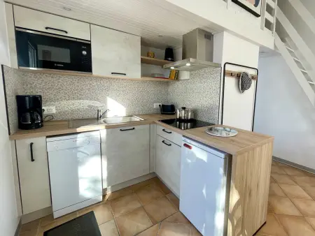 Maisonnette rénovée 1 chambre, 4 personnes - Piscine chauffée, Tennis, Animaux admis - Photo 6