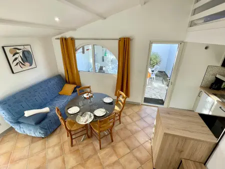 Maisonnette rénovée 1 chambre, 4 personnes - Piscine chauffée, Tennis, Animaux admis - Photo 9