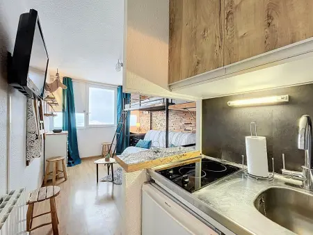 Studio rénové skis aux pieds pour 3 personnes, Appartement 3 personnes à Le Corbier - Photo 9
