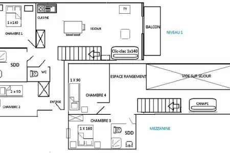 Résidence Fermes Du Beaufortain BÂtiment A, Appartement aux Saisies skis aux pieds - Photo 1