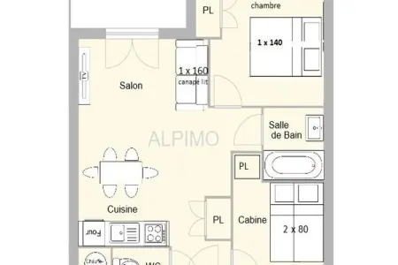 Résidence Fermes Du Beaufortain BÂtiment I, Appartement aux Saisies au pied des pistes - Photo 2