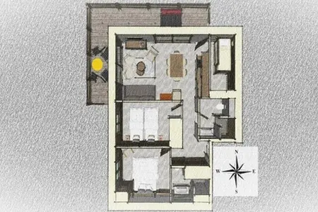Résidence L'olvera, Appartement à Valmeinier près des pistes de ski - Photo 20