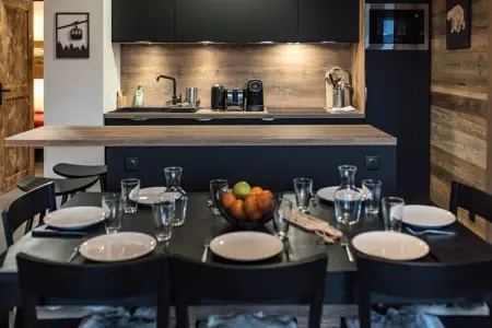 Résidence L'olvera, Appartement à Valmeinier avec terrasse et jacuzzi - Photo 6
