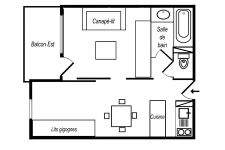 Résidence Boulevard, Appartement à Le Laitelet près des pistes de ski - Photo 20