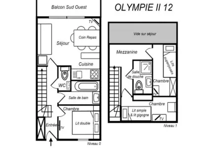 Résidence Olympie Ii, Appartement près des pistes à Méribel - Photo 19