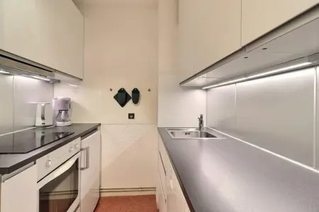 Résidence Saulire, JOLI 3 PIECES MEZZANINE AVEC CHEMINEE - ACCES INTERNET GRATUIT - Photo 13