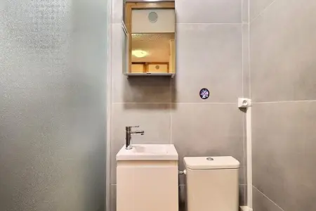 Résidence Saulire, JOLI 3 PIECES MEZZANINE AVEC CHEMINEE - ACCES INTERNET GRATUIT - Photo 18