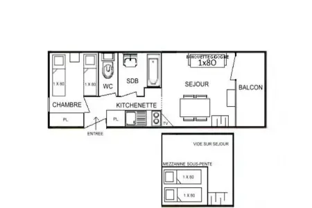Résidence Sylvijane BÂtiment A, Appartement à Légerette près des pistes de ski - Photo 3