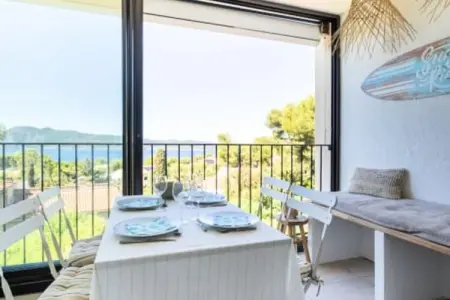 Vue Mer Imprenable, T3, Loggia, 6 Pers, Piscine, Tennis, Parking, Appartement à Saint-Mandrier Vue sur Mer - Photo 16