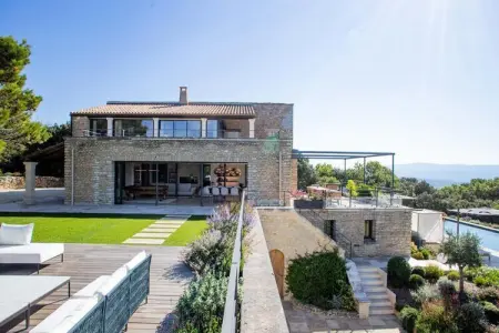 Villa De Haut Standing - 8 Chambres - Piscine, Villa à Gordes avec piscine chauffée et vue imprenable - Photo 13
