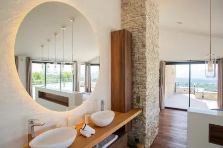 Villa De Haut Standing - 8 Chambres - Piscine, Villa à Gordes avec piscine chauffée et vue imprenable - Photo 29