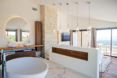 Villa De Haut Standing - 4 Chambres - Piscine, Villa à Gordes avec piscine chauffée - Photo 29