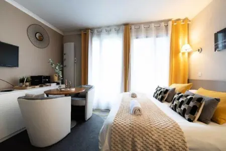 Paris Porte De Versailles Cosy Lodge 1 Appart H&ocirc;tel Parking, Wifi 4 Pers, Appartement près de la Porte de Versailles - Photo 2