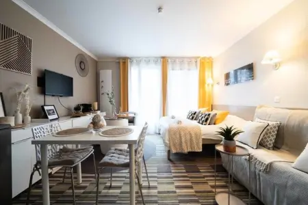 Paris Porte De Versailles Cosy Lodge 1 Appart H&ocirc;tel Parking, Wifi 4 Pers, Appartement près de la Porte de Versailles - Photo 4