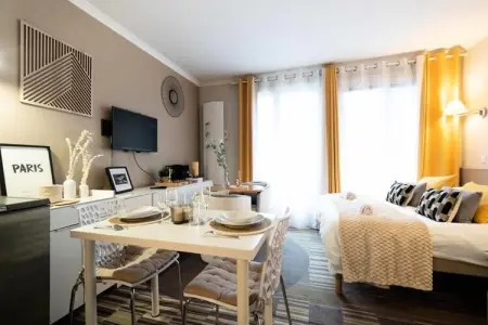 Paris Porte De Versailles Cosy Lodge 1 Appart H&ocirc;tel Parking, Wifi 4 Pers, Appartement près de la Porte de Versailles - Photo 7