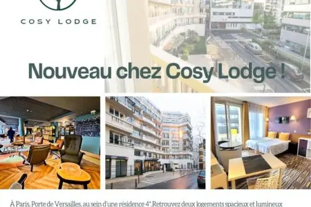 Paris Porte De Versailles Cosy Lodge 2 Appart H&ocirc;tel Parking Wifi 4 Pers, Appartement proche Porte Versailles - Photo 23