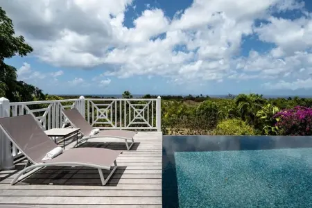 Villa Blanche, Villa à Marie-Galante avec piscine à débordement - Photo 1