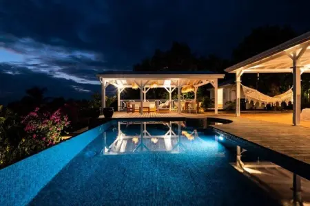 Villa Blanche, Villa à Marie-Galante avec piscine à débordement - Photo 5