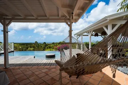 Villa Blanche, Villa à Marie-Galante avec piscine à débordement - Photo 8
