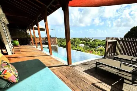 Villa Acoma Lodge, Villa à Grand-Bourg avec piscine et vue sur la mer - Photo 1