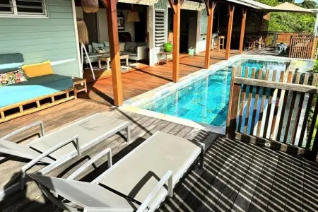 Villa Acoma Lodge, Villa à Grand-Bourg avec piscine et vue sur la mer - Photo 2