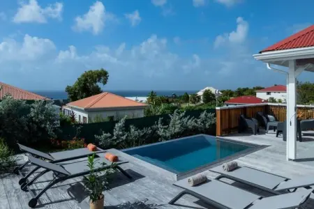 Villa Paloma, Villa à Grand-Bourg avec piscine à débordement - Photo 1