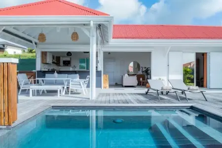 Villa Paloma, Villa à Grand-Bourg avec piscine à débordement - Photo 3