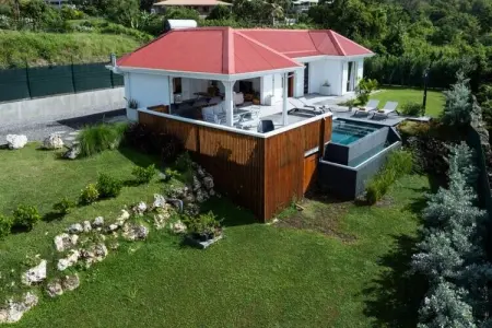 Villa Paloma, Villa à Grand-Bourg avec piscine à débordement - Photo 8