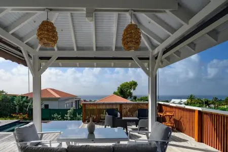 Villa Paloma, Villa à Grand-Bourg avec piscine à débordement - Photo 11