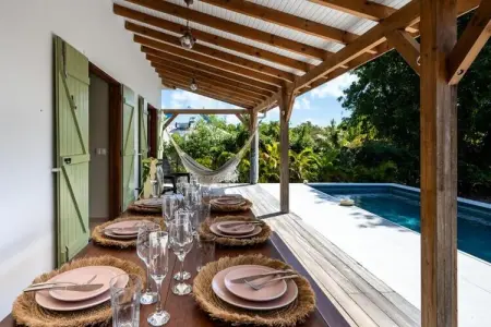 Villa Jacaranda, Villa à Capesterre avec piscine et vue sur la mer - Photo 10