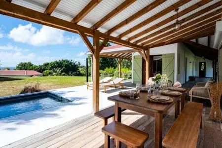 Villa Jacaranda, Villa à Capesterre avec piscine et vue sur la mer - Photo 13