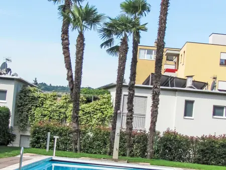 2 Zimmer Gartenwohnung mit Pool, Appartement 4 personnes à Caslano - Photo 1
