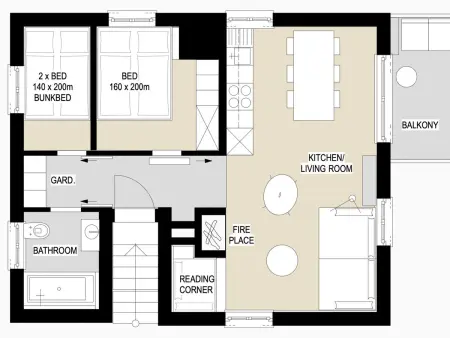 Blue Alpine Lodge, Appartement 6 personnes à Rueras Dieni - Photo 14