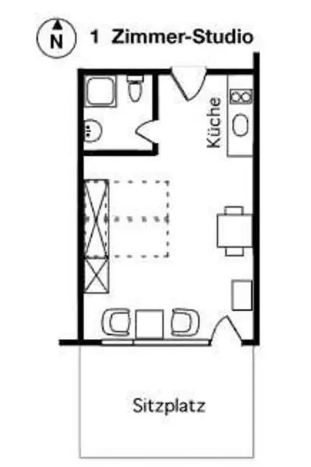 Studio, Appartement 2 personnes à Bever - Photo 12